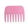 TEK Pink Wooden Hair Pick